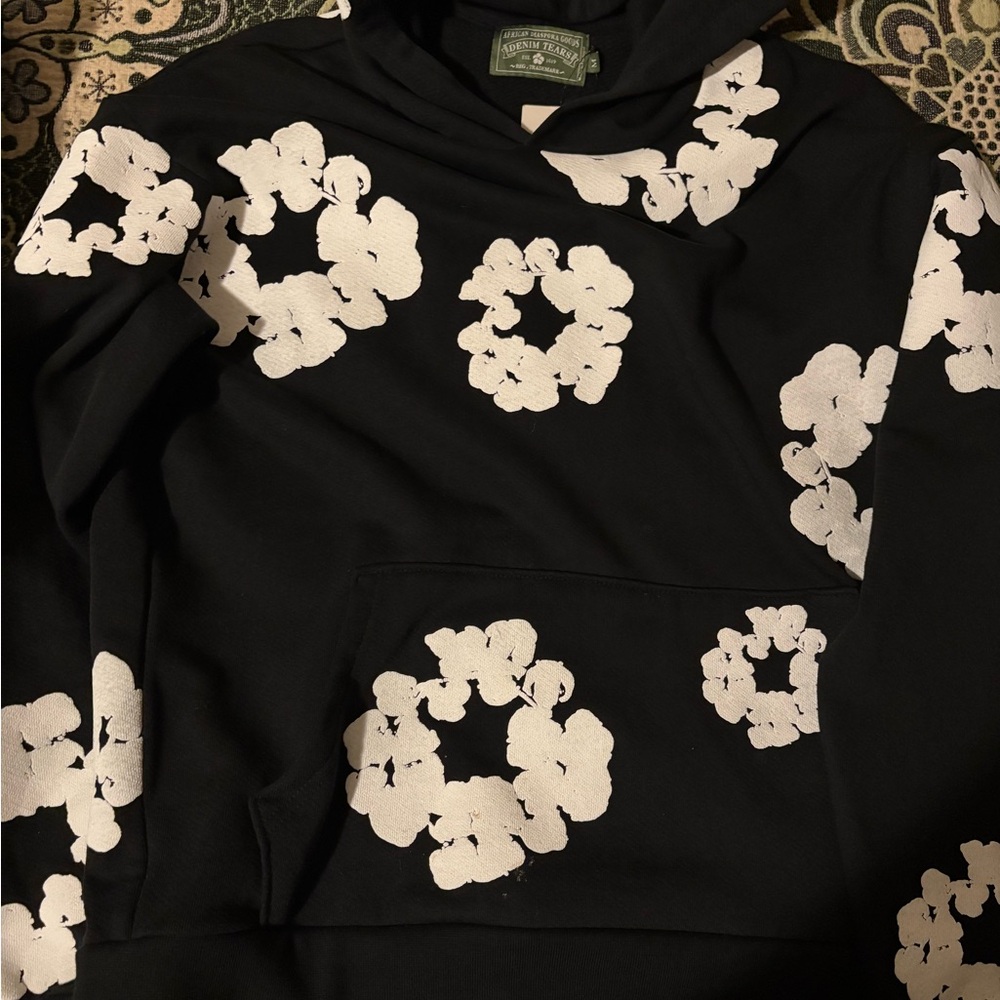 Black Floral Men's Sweater